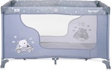 Дитячий манеж Lorelli Moonlight 1 Layer Silver Blue CAR